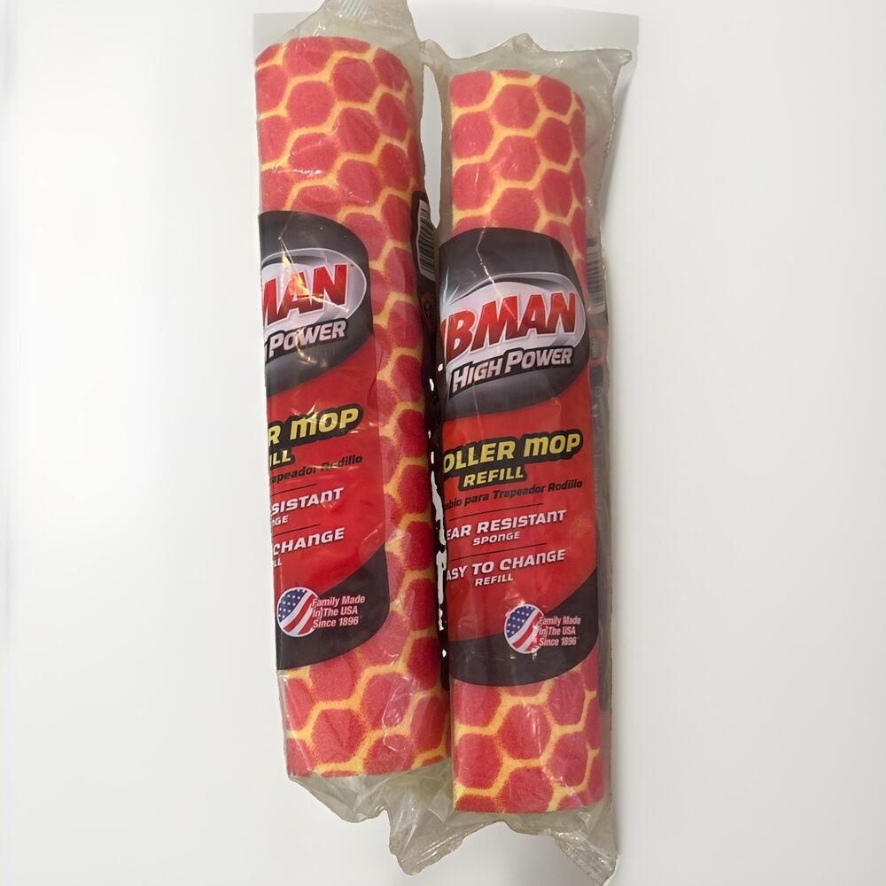 2 - New Libman Mop Refill High Power Rollers Brand New Sealed Made In USA